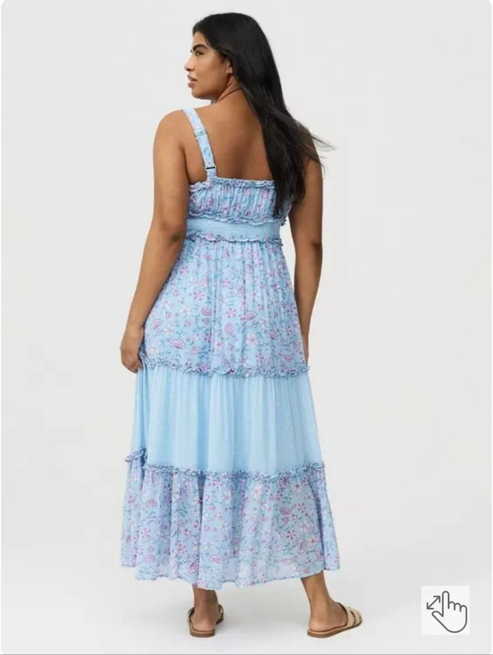 NWT TORRID Chiffon V-Neck Maxi Dress 00